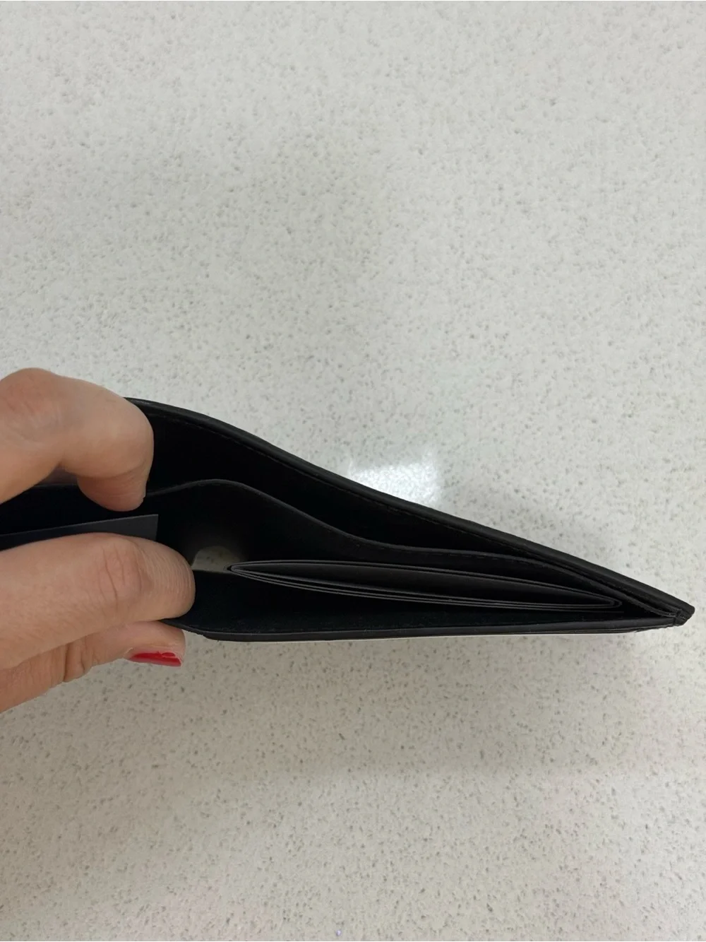 BALENCIAGA Logo-Print Full-Grain Leather Billfold Wallet